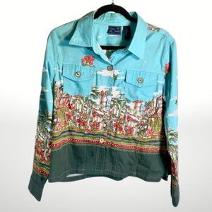 Tropical Women’s Shirt, Jane Ashley Brand